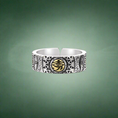 Load image into Gallery viewer, Gothic Horus Eyes Suns S925 silver Ring
