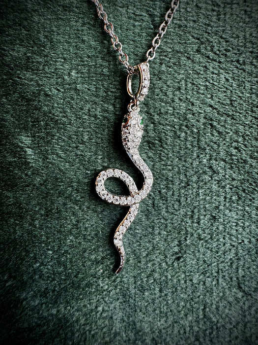 Silver Plated Snake Necklace