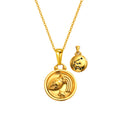 Load image into Gallery viewer, 12 Gold Zodiac and Constellation Star sign Coin Necklace
