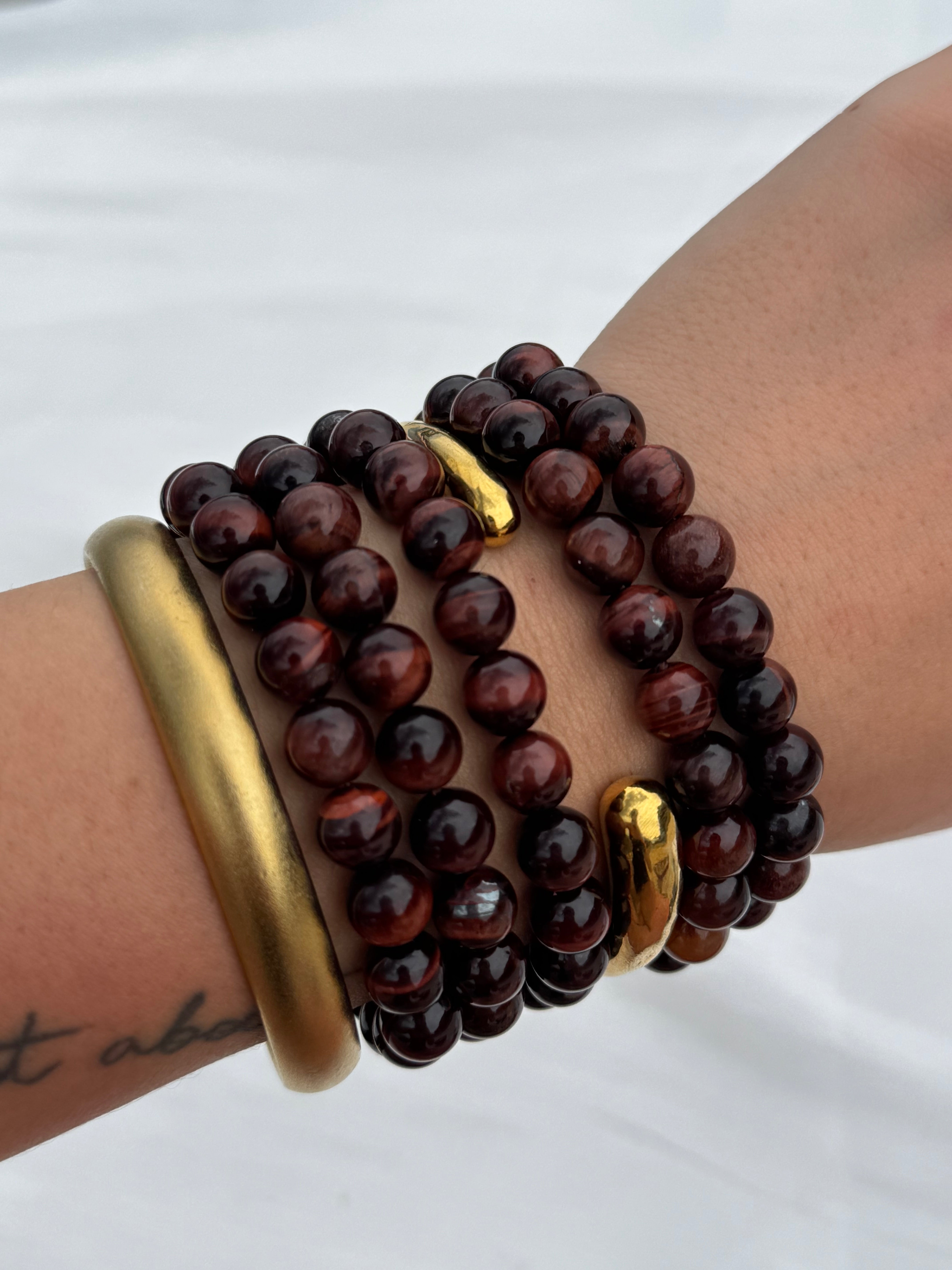 Red Tiger Eyes Gemstone bracelet