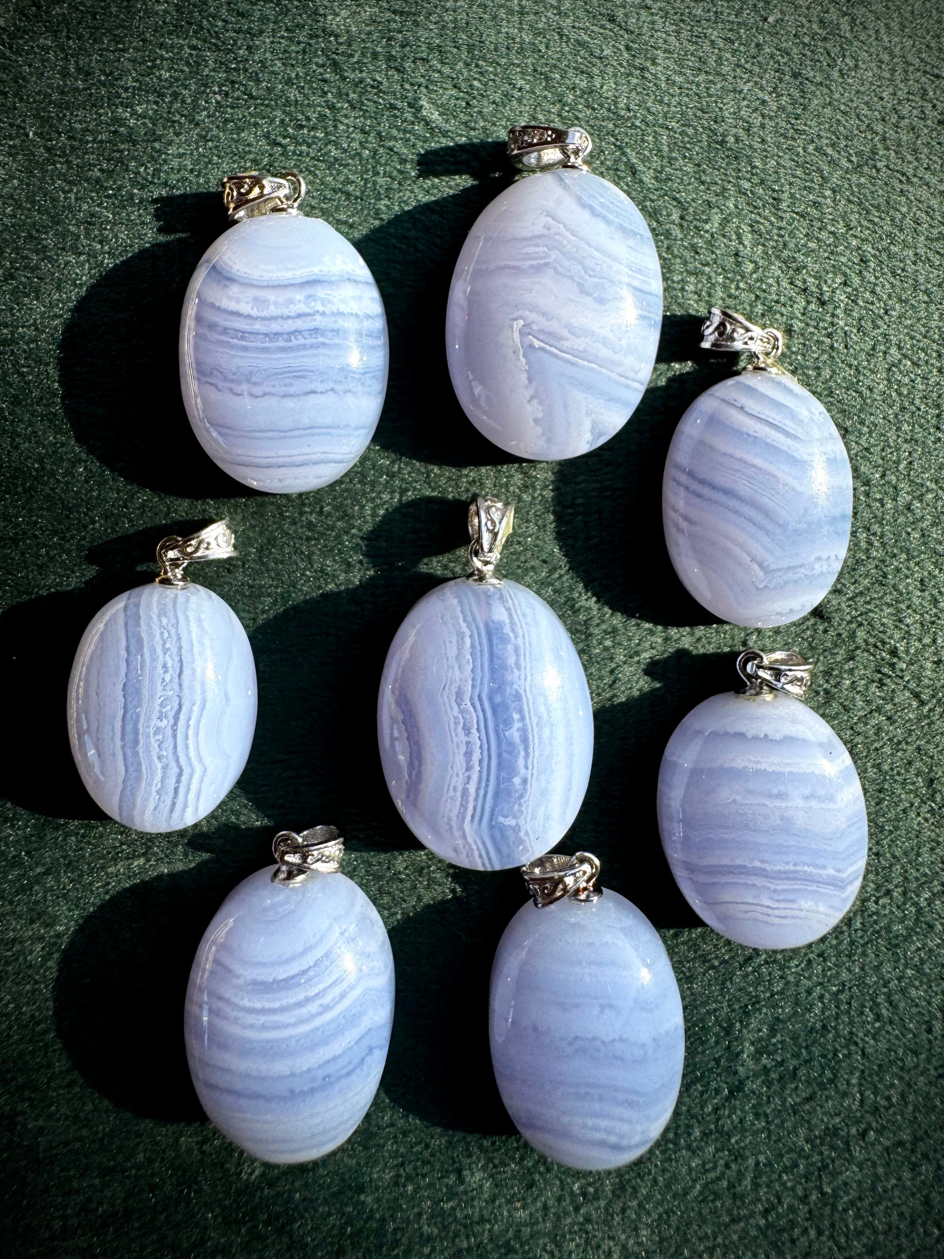 Blue Lace Agate Oval