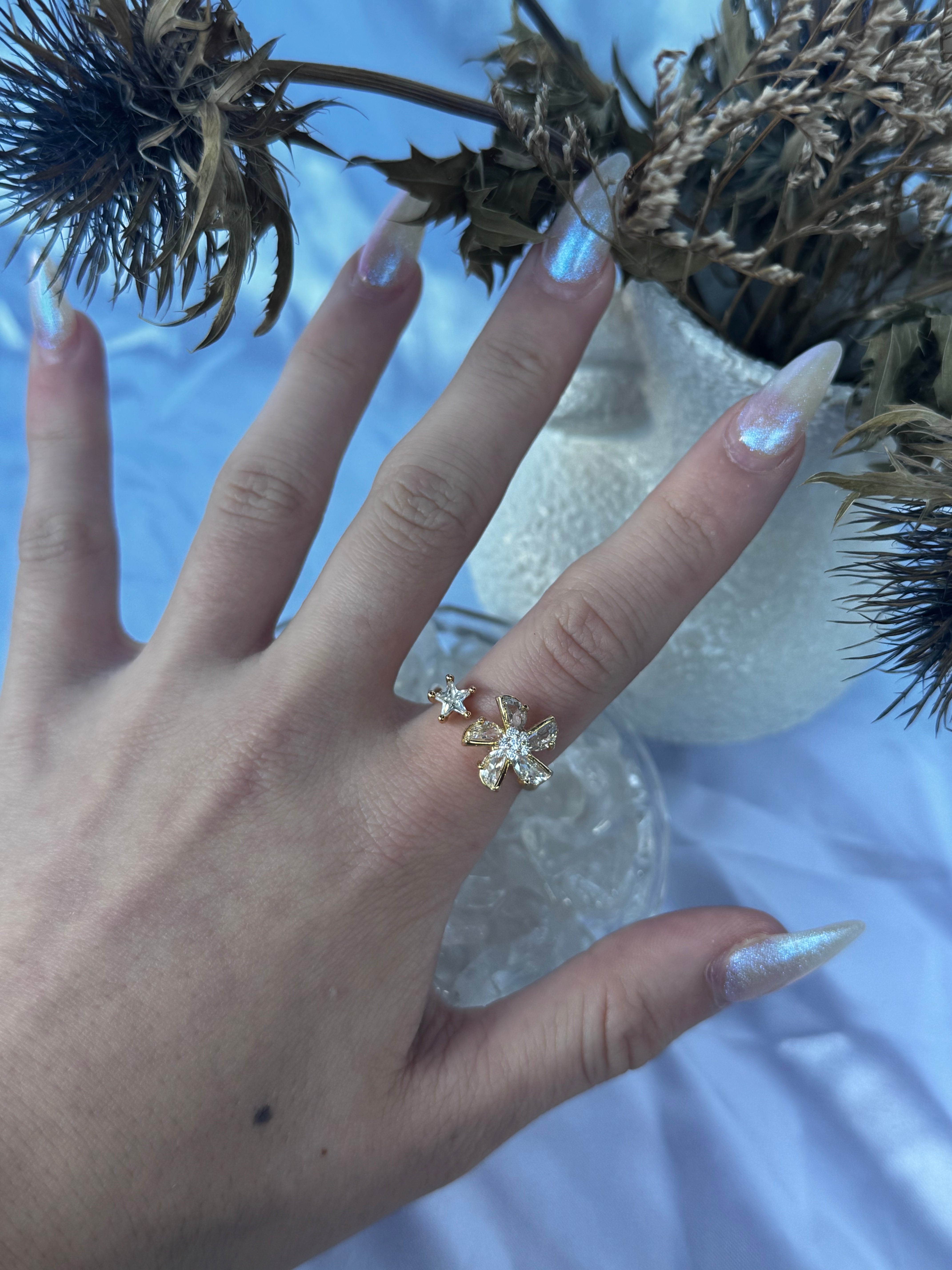 Gold Windmill Fidget Ring