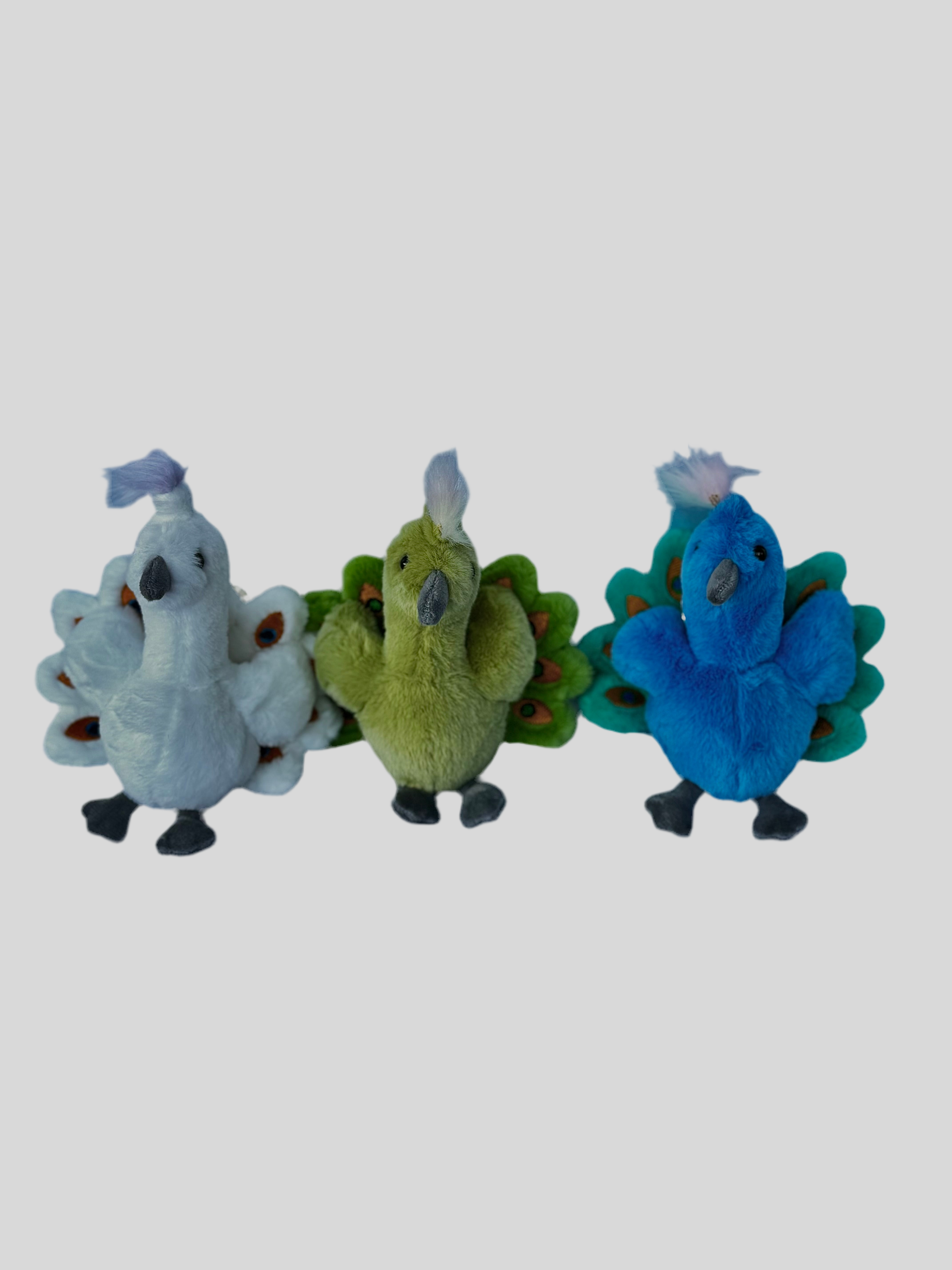Peacock 14cm Plush Keyring