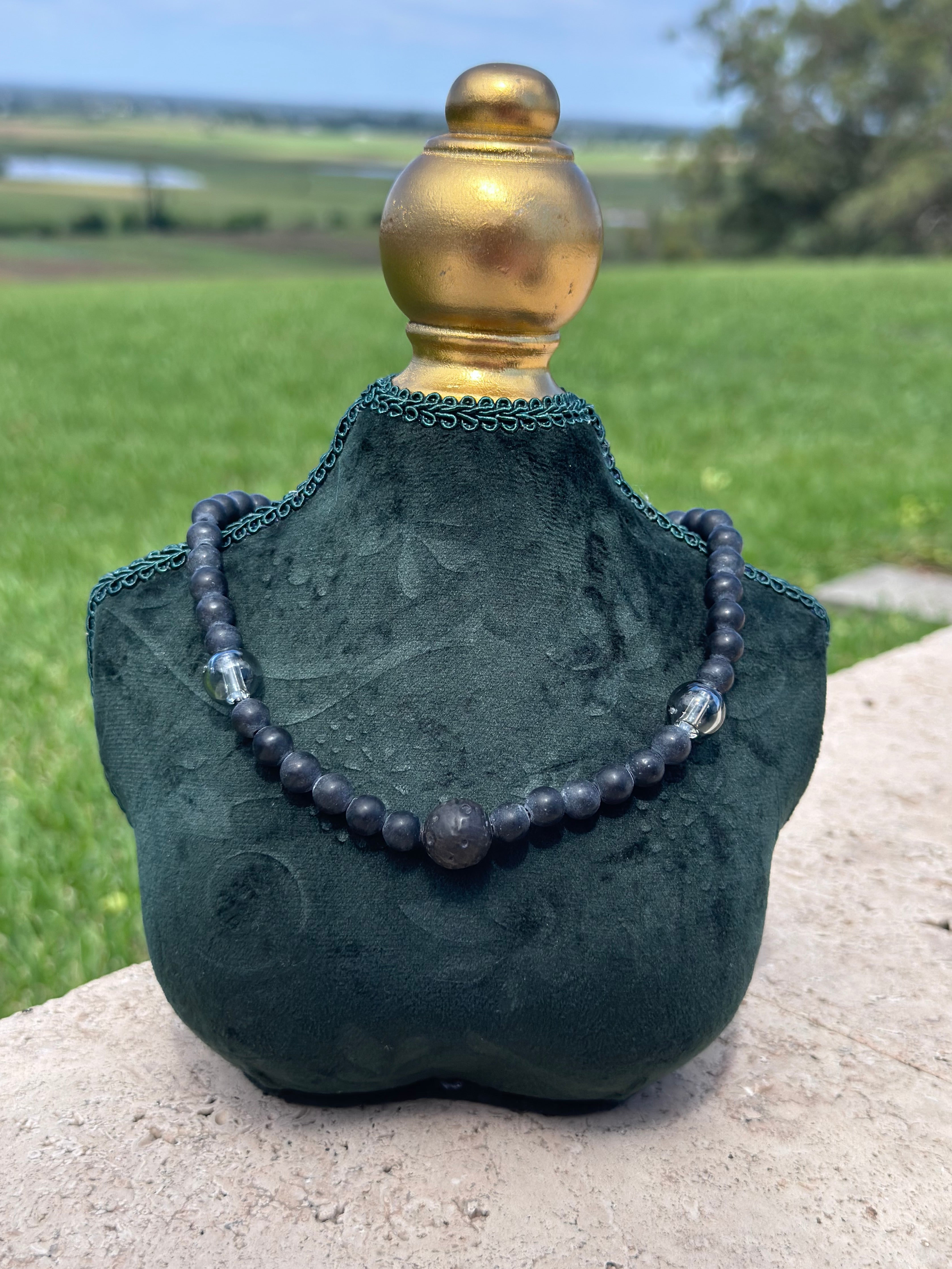 Moon Essential oil Necklace