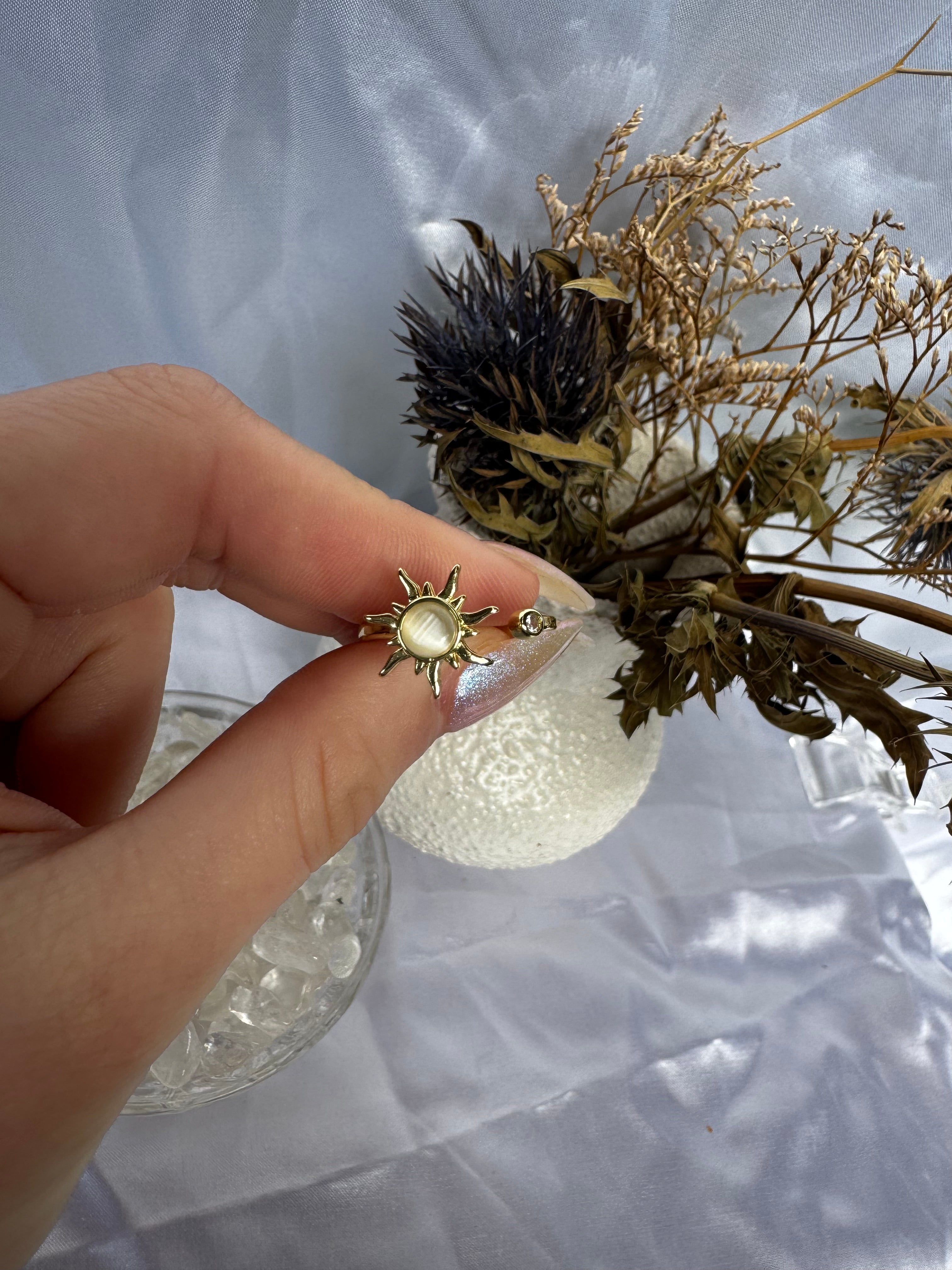 Gold Sun Fidget Ring