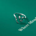 Load image into Gallery viewer, silver twisted snake ring
