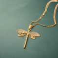 Load image into Gallery viewer, Dragonfly 18K Gold Plated Necklace
