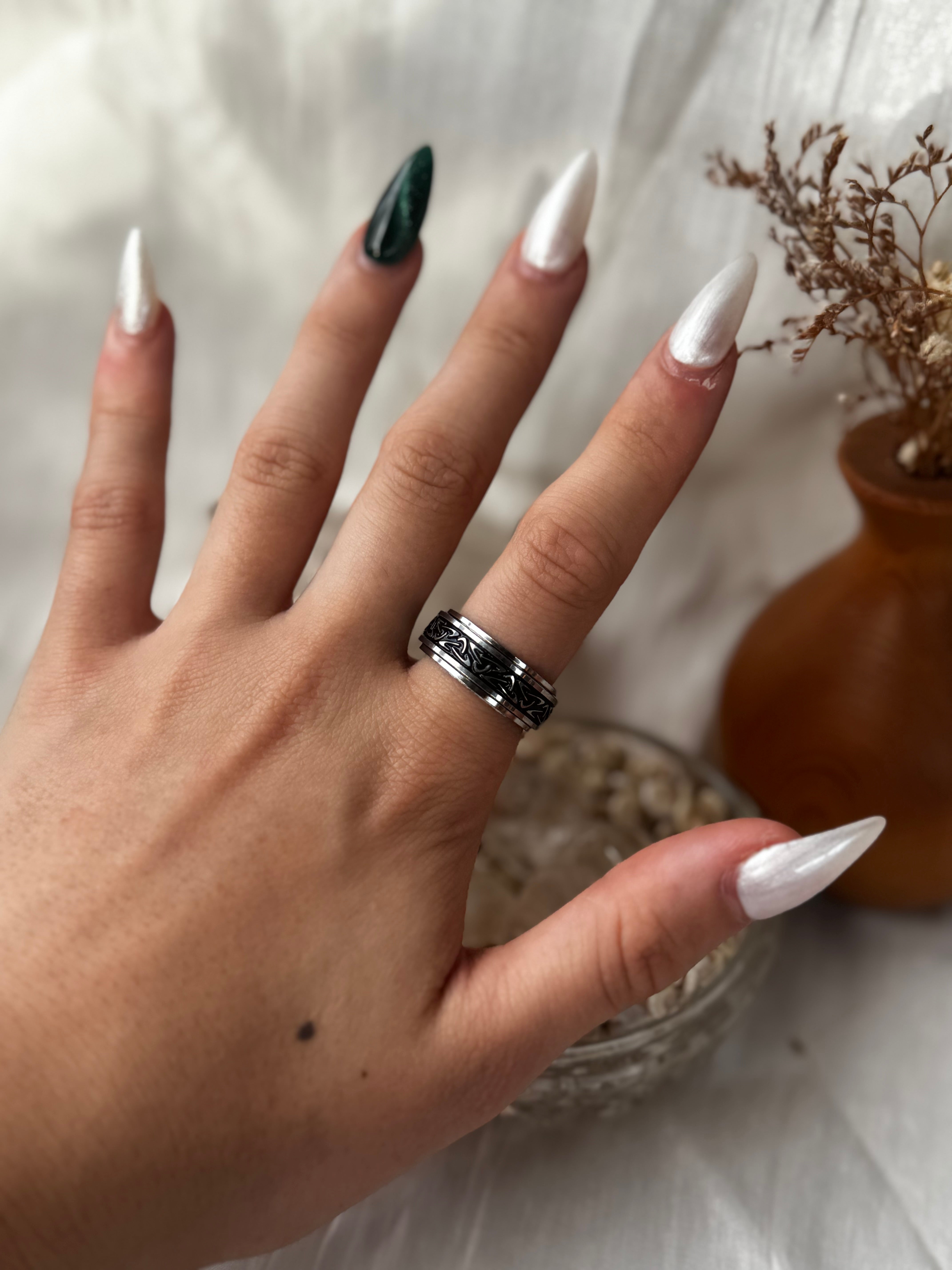 Viking fidget ring