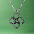 Load image into Gallery viewer, Celtic eternity knot circle snake Necklace
