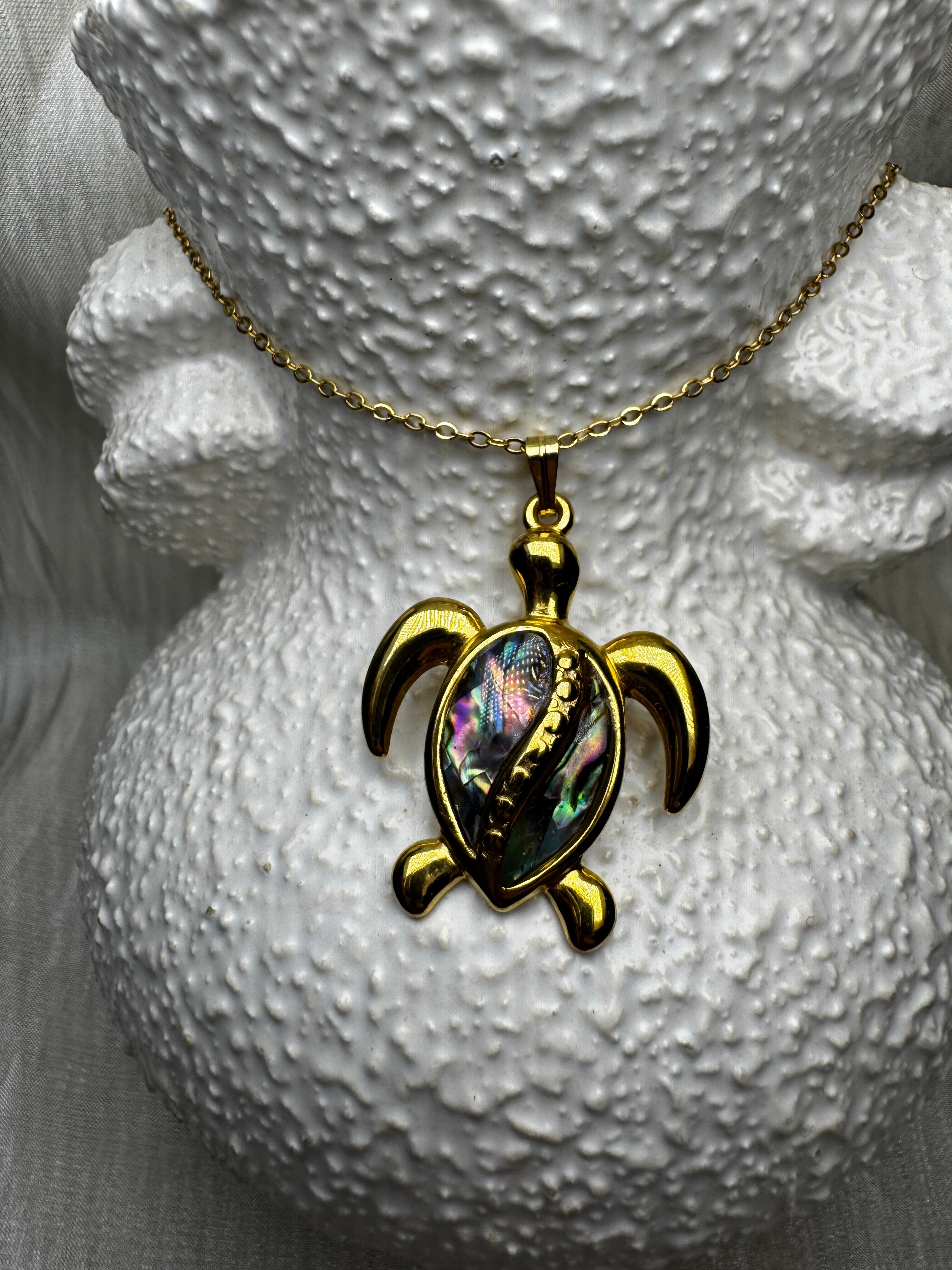 Abalone Turtle Pendants