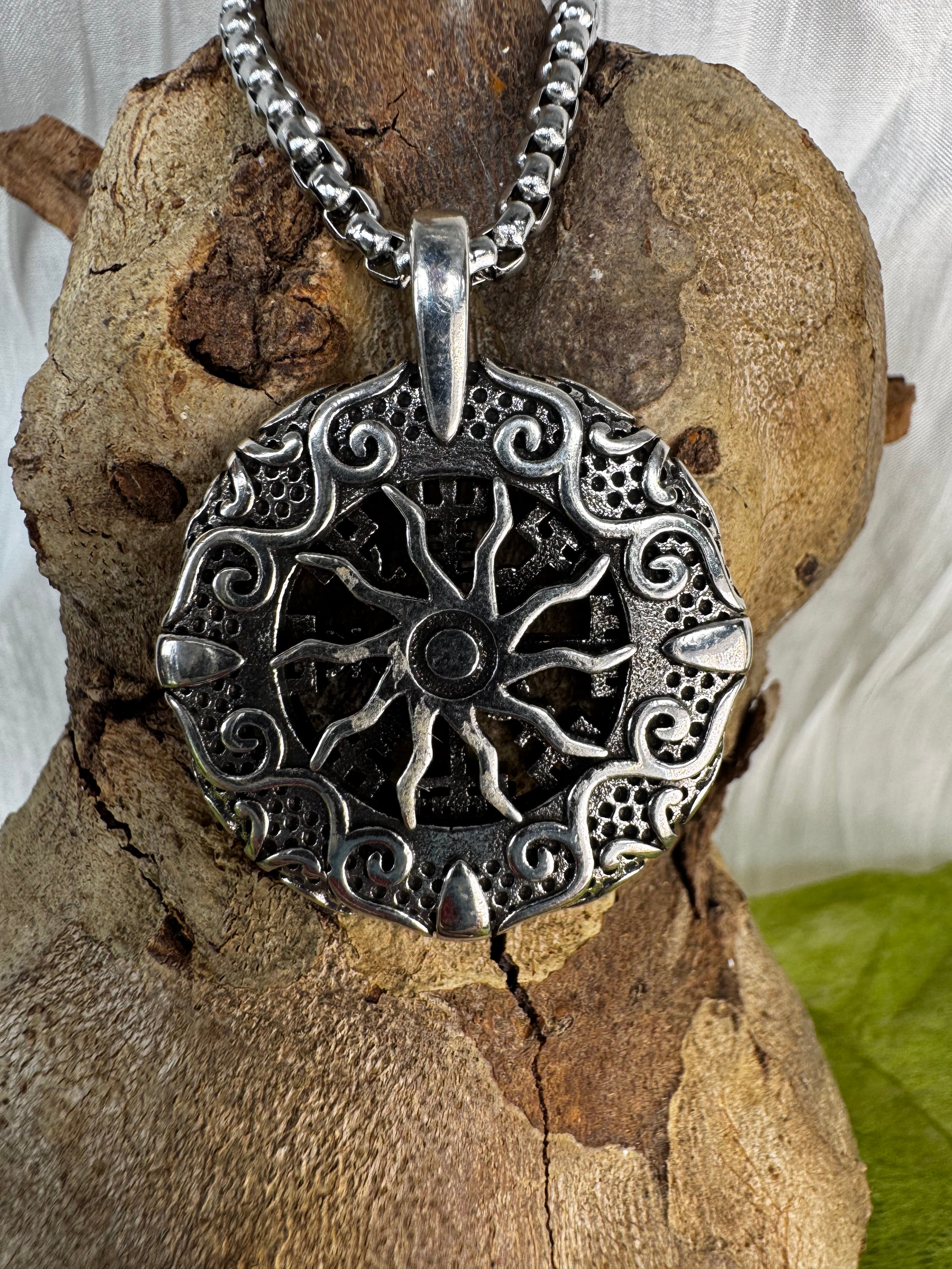 Nordic Compass stainless steel Pendant