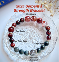 Load image into Gallery viewer, 2025 Serpent’s Strength Gemstone bracelet
