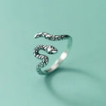 Load image into Gallery viewer, silver twisted snake ring
