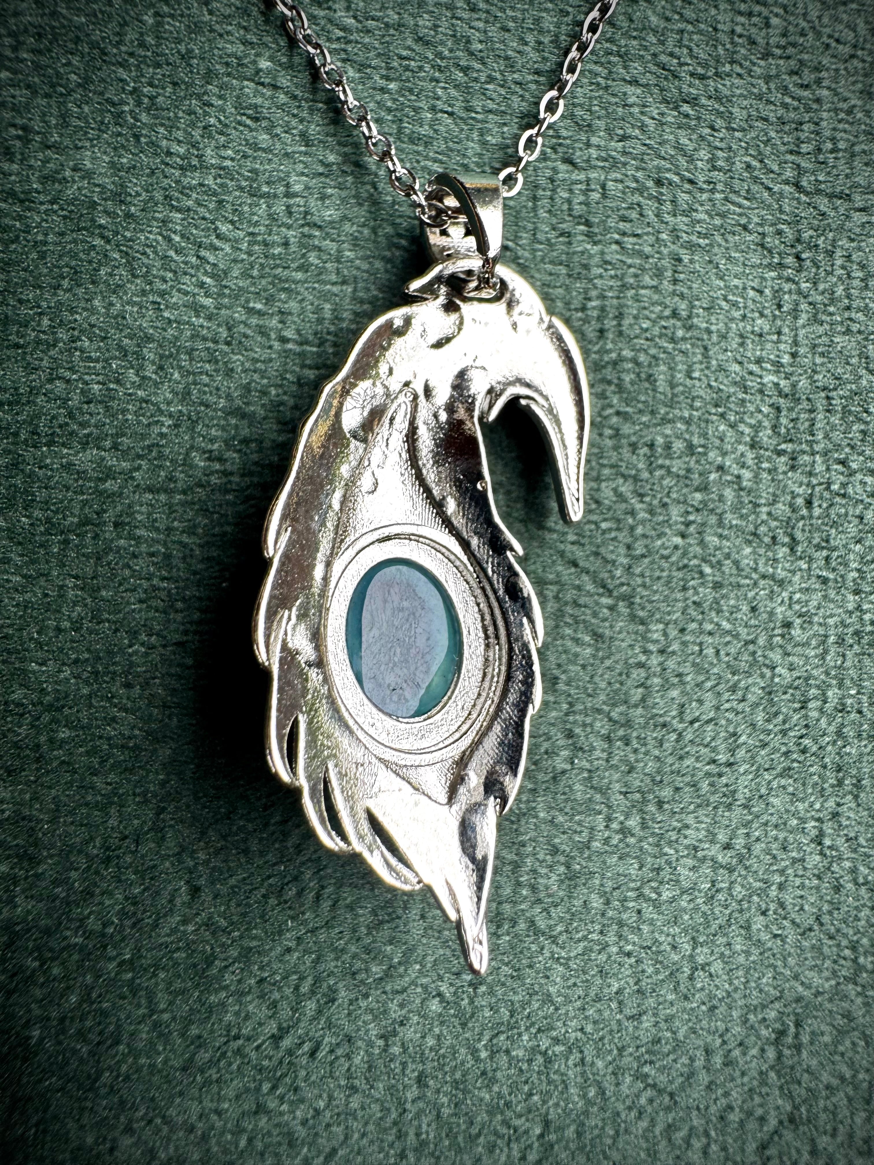 Charorite and Aquamarine Feathers