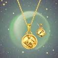 Load image into Gallery viewer, 12 Gold Zodiac and Constellation Star sign Coin Necklace
