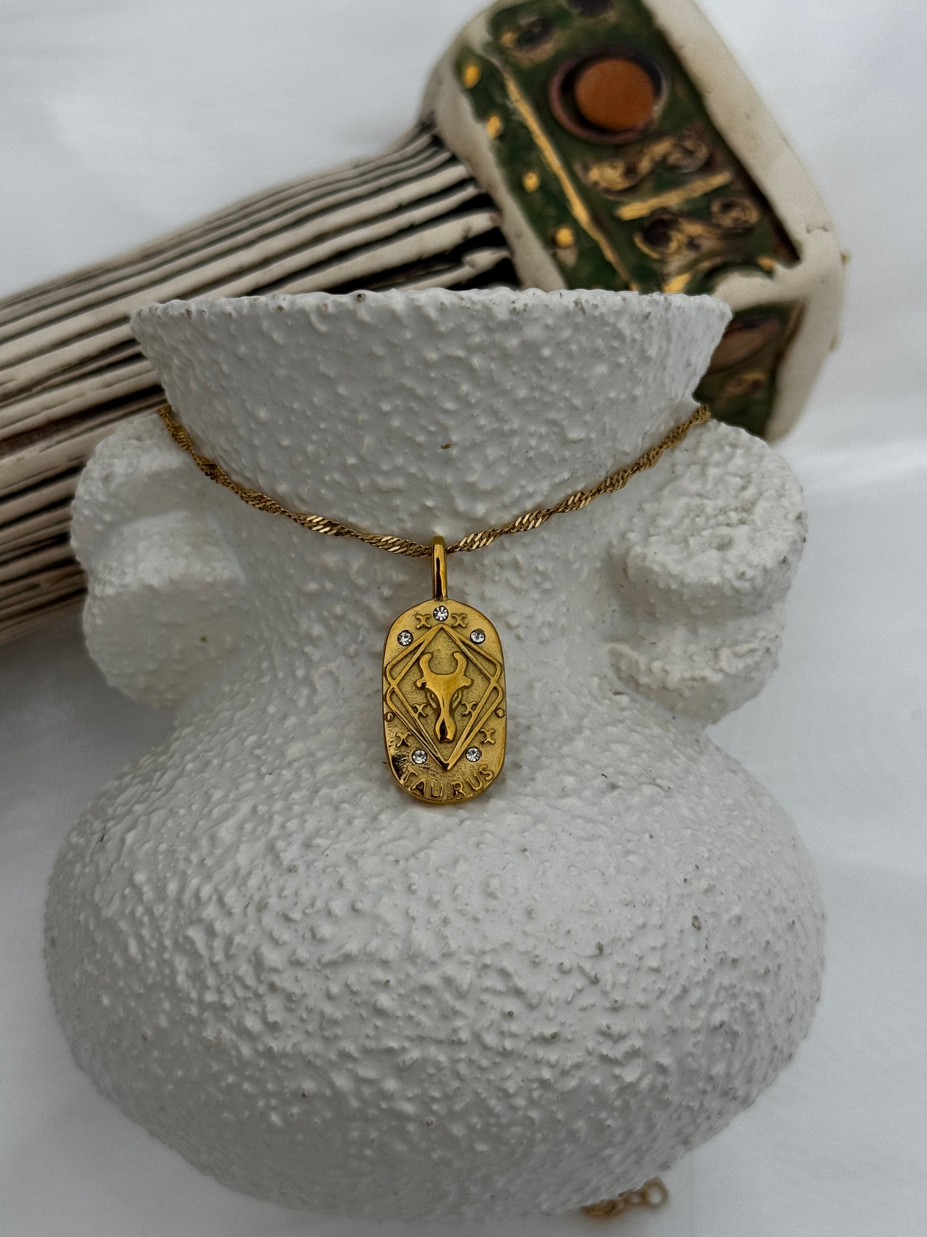 Zodiac Oval Necklaces