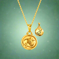 Load image into Gallery viewer, 12 Gold Zodiac and Constellation Star sign Coin Necklace
