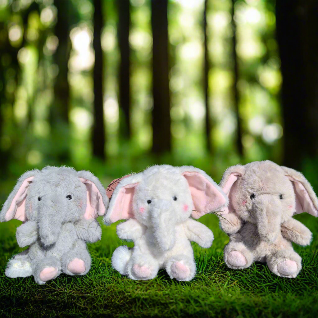 Baby Elephant Plush Keyring