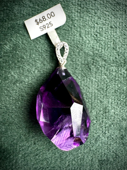 AA Grade Amethyst Pendant