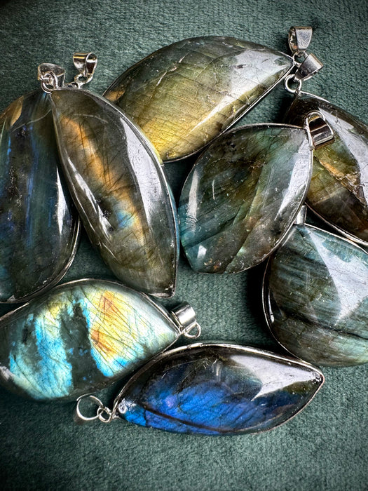 Flashy Labradorite Pendants