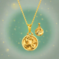 Load image into Gallery viewer, 12 Gold Zodiac and Constellation Star sign Coin Necklace
