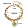 Load image into Gallery viewer, Bohemian style Gold Gemstone bracelet
