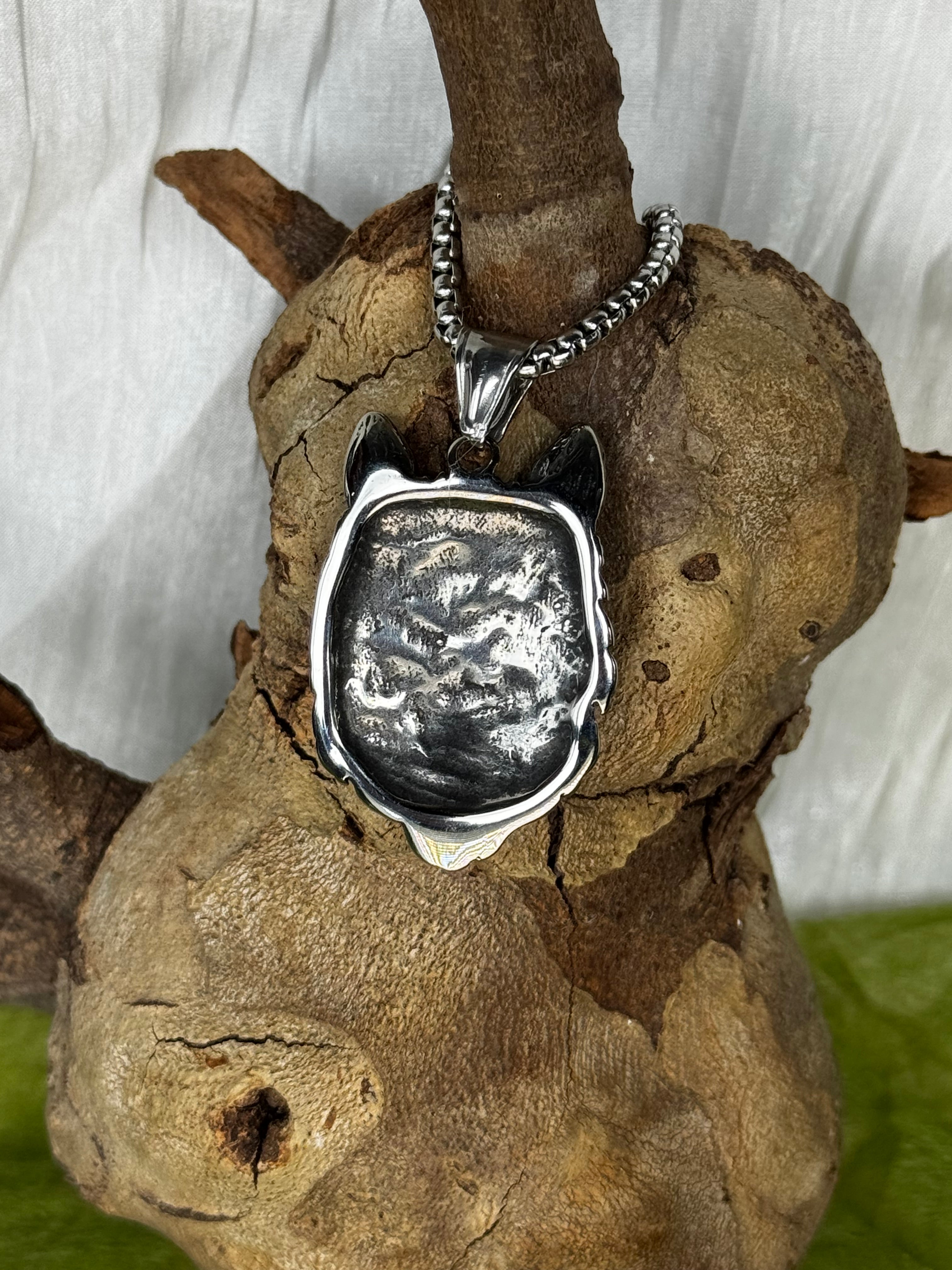 Wolf Stainless Steel Pendant