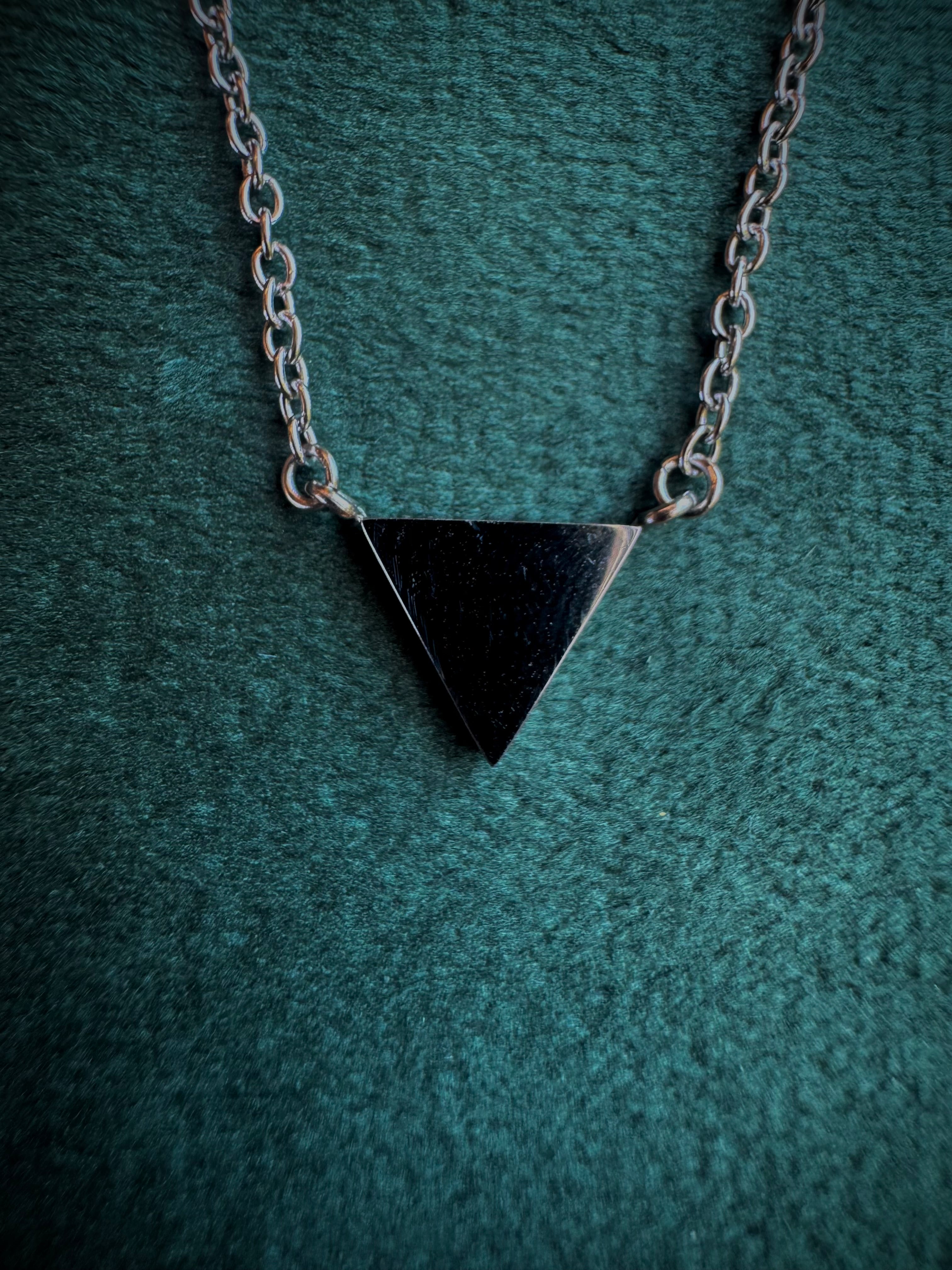 MINI Opal triangle Necklace