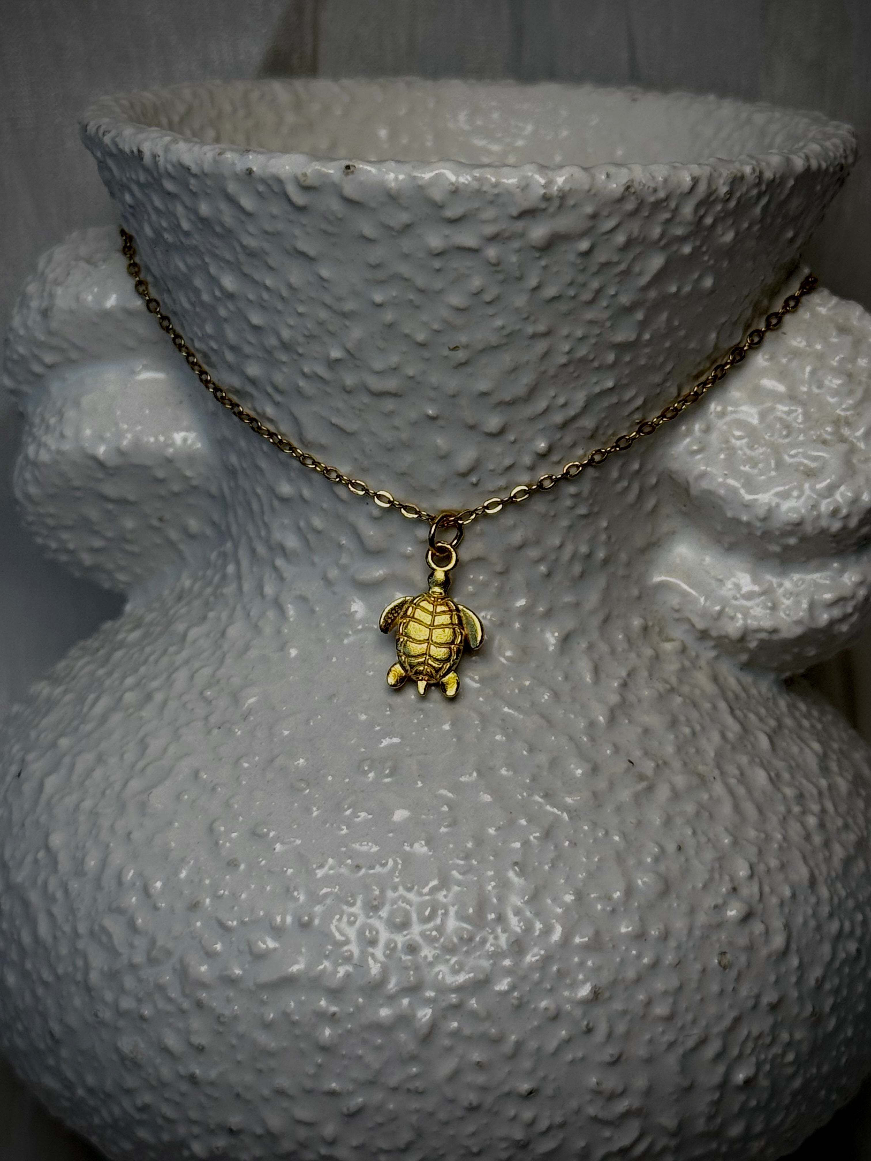 MINI Tourmaline Turtle S925