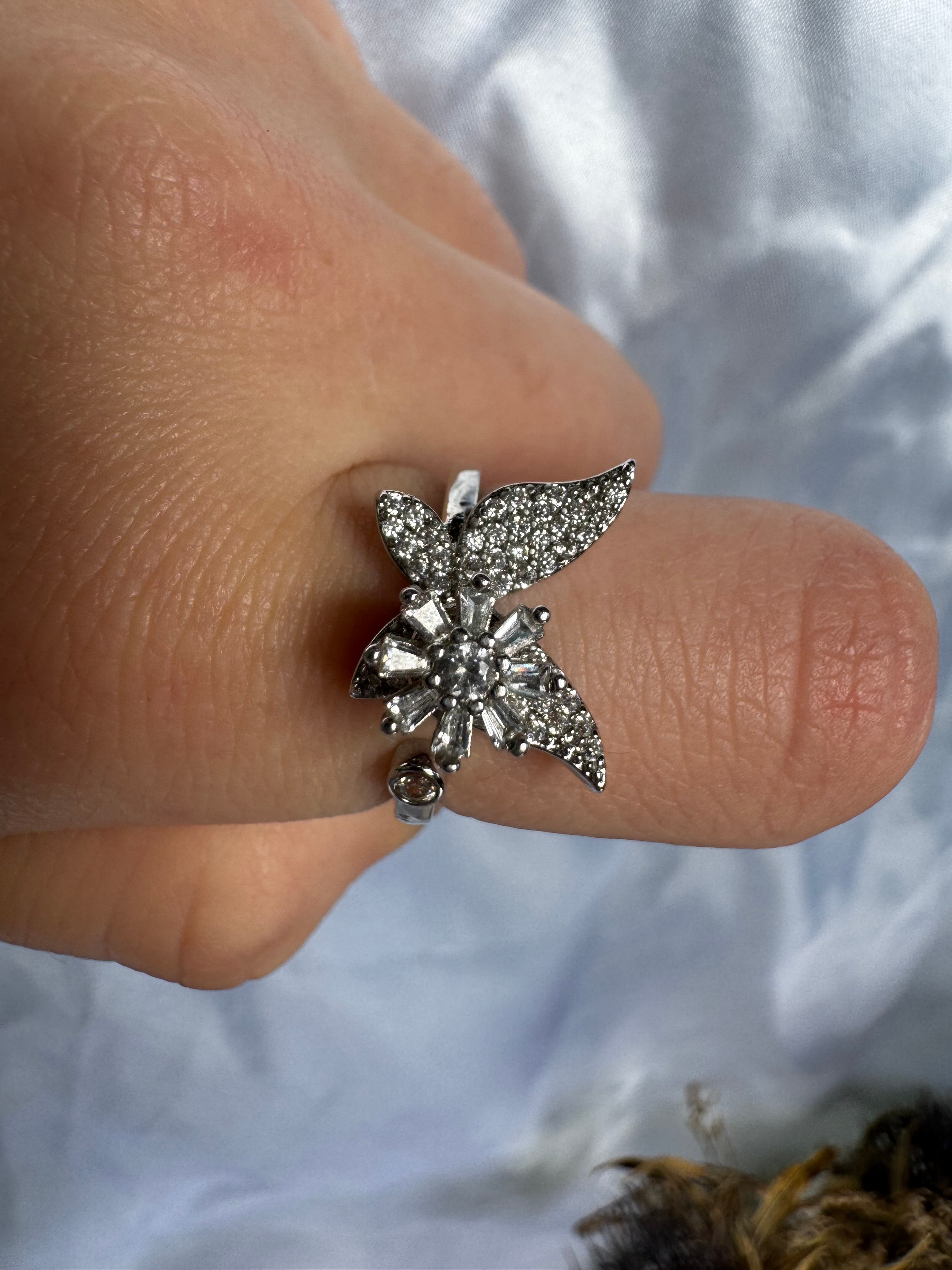 Silver / Gold Butterfly Fidget Ring