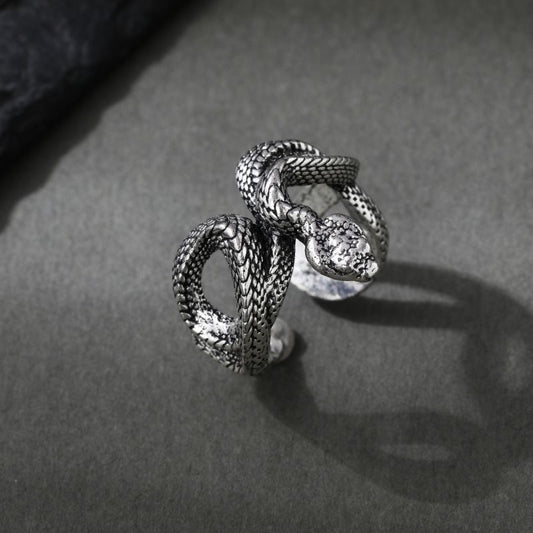 silver Python ring