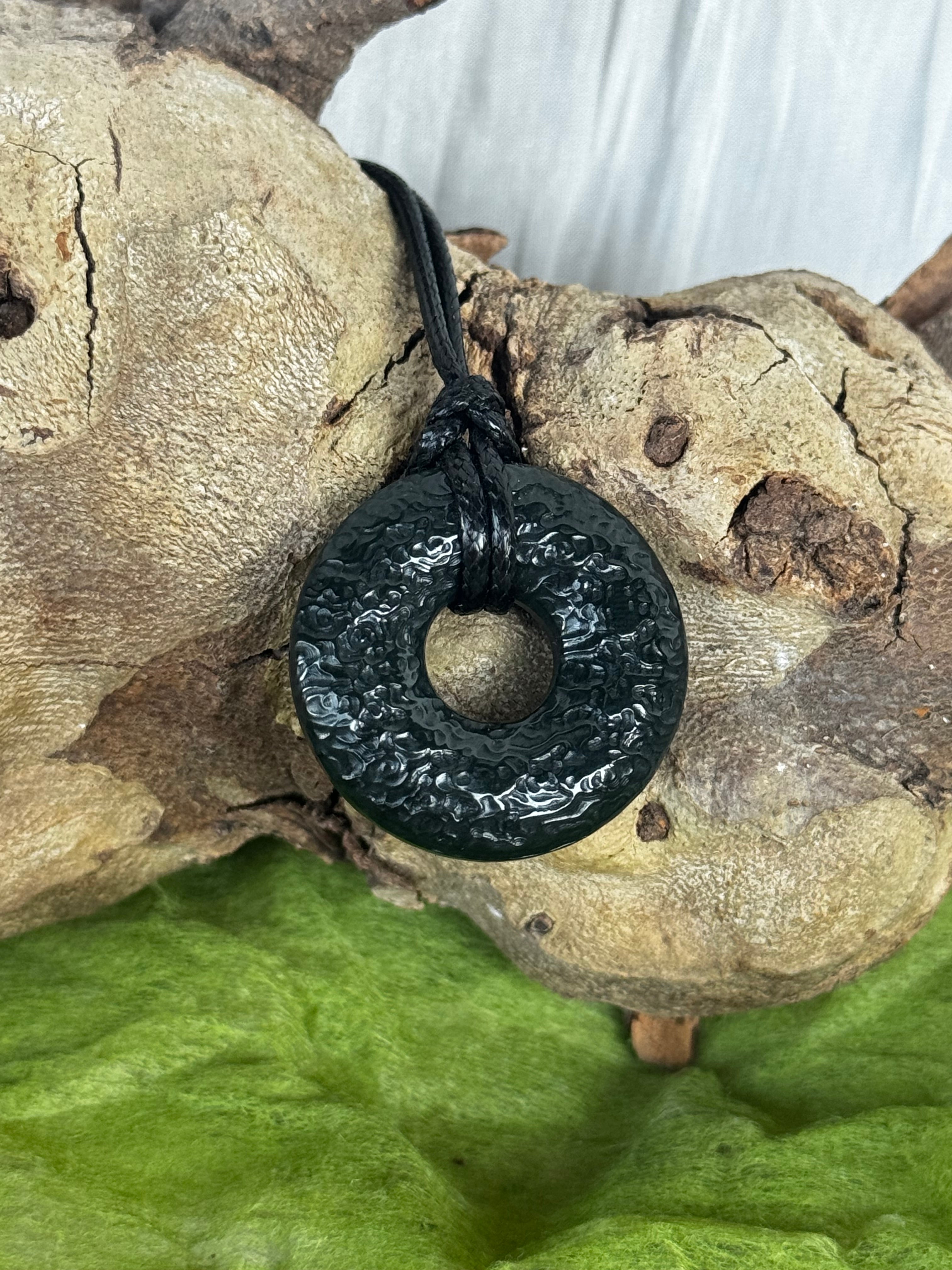 Jade Doughnut Pendant