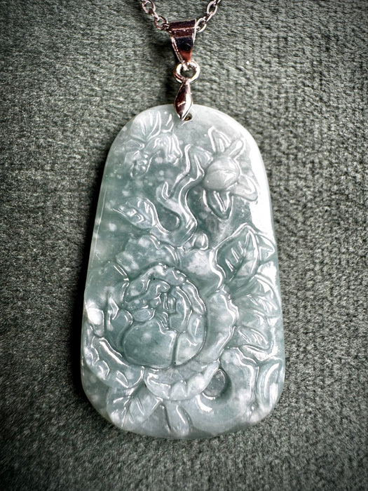 Jade Lotus Pendant