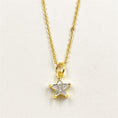 Load image into Gallery viewer, gold plated zircon star pendant and necklace
