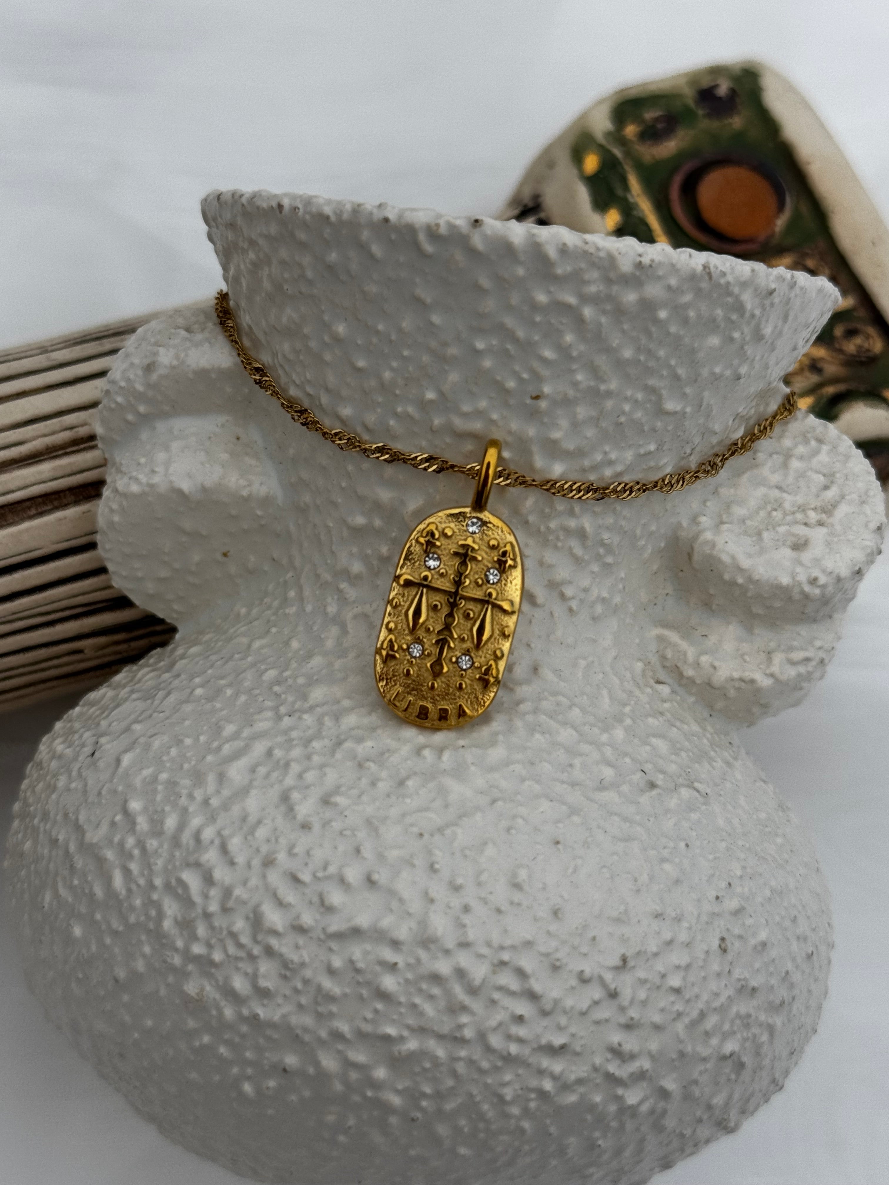 Zodiac Oval Necklaces