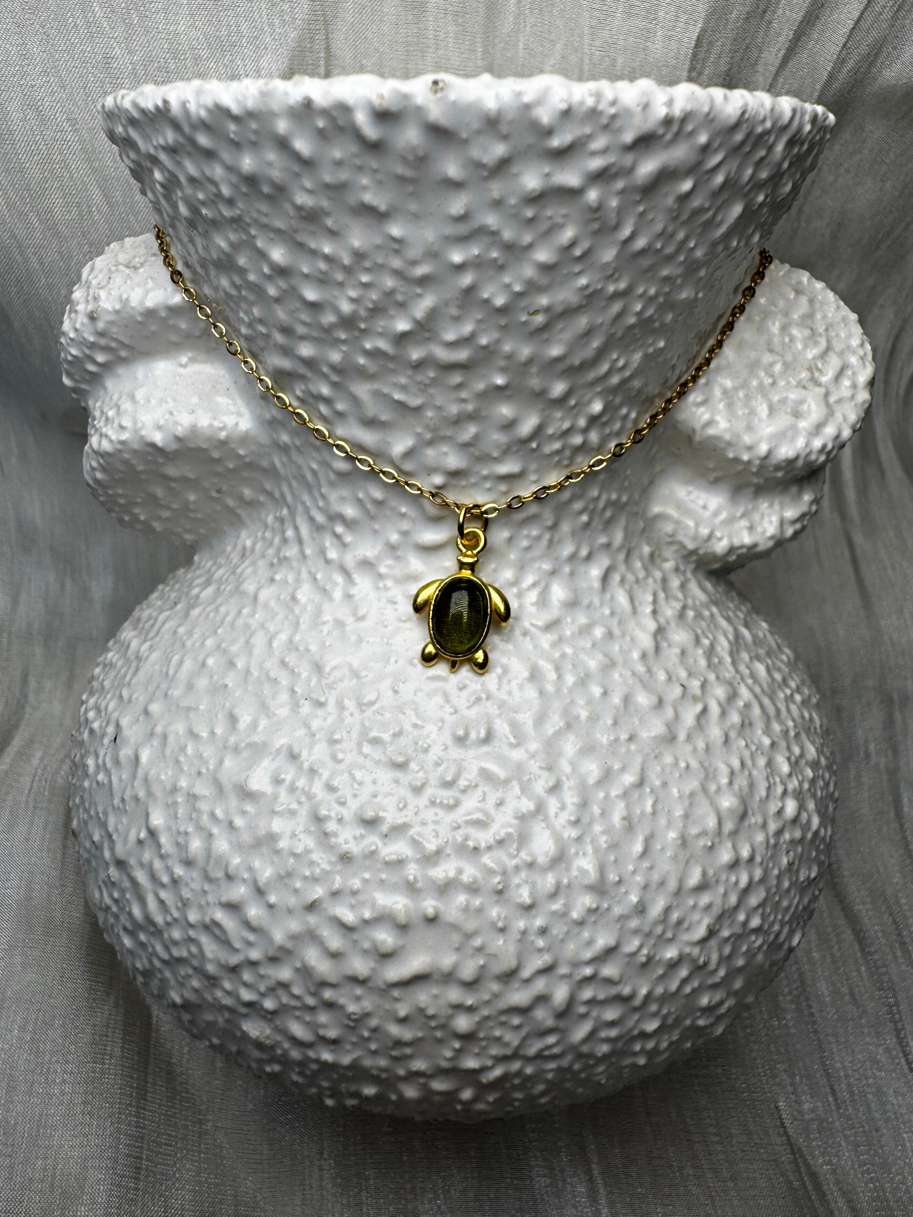 MINI Tourmaline Turtle S925