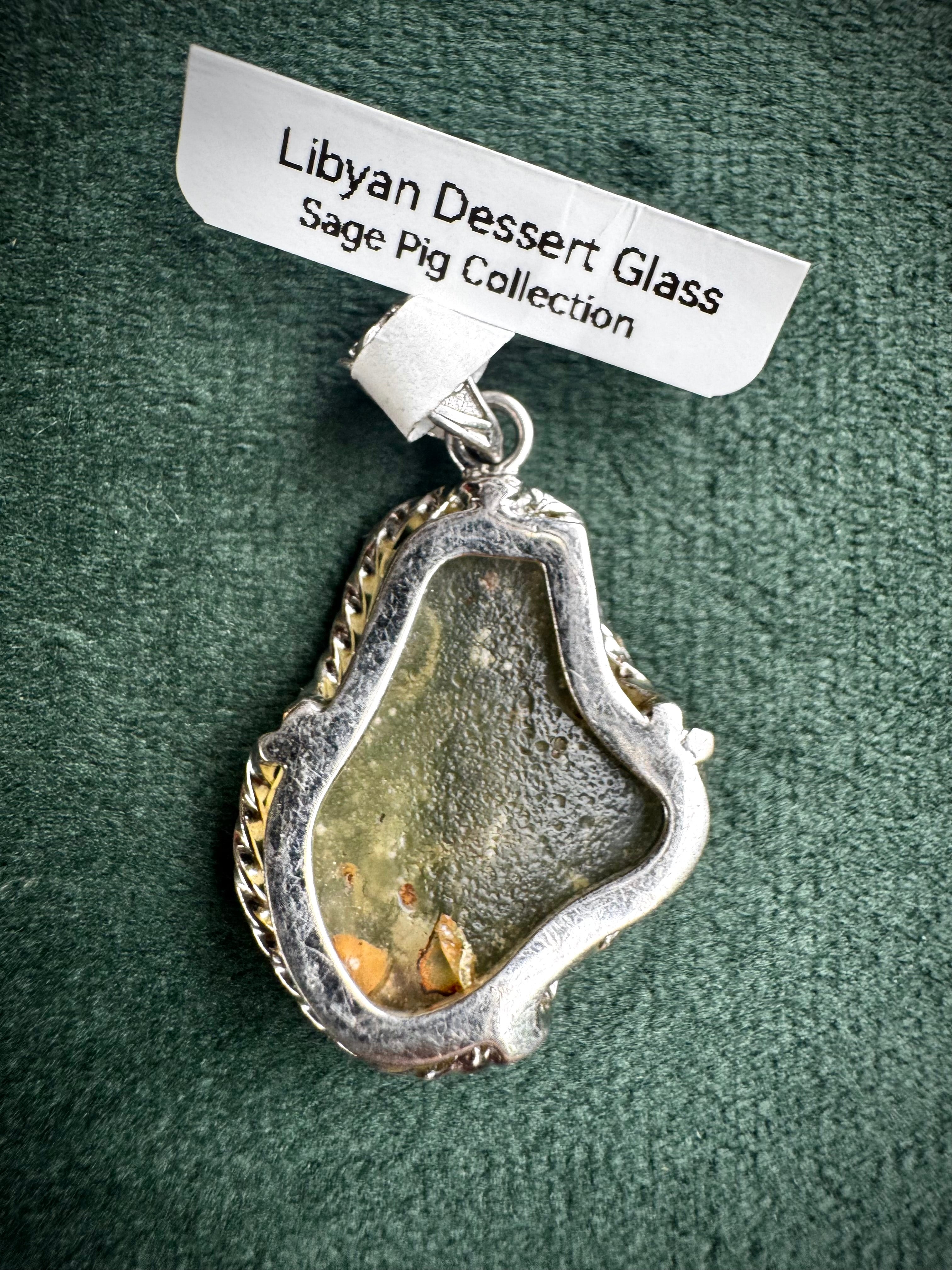 S925 Lybian desert glass