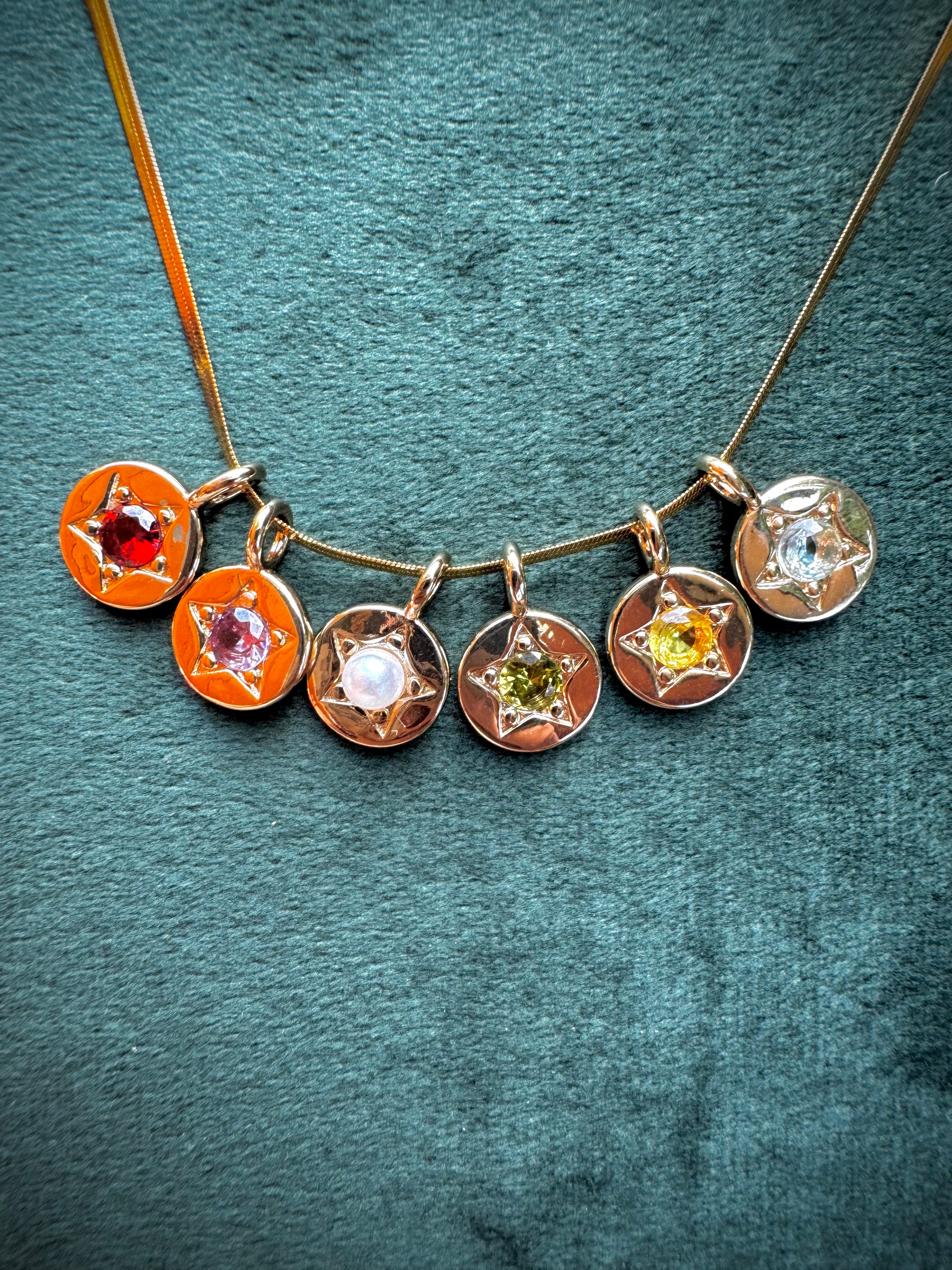 Star Birthstone Charms