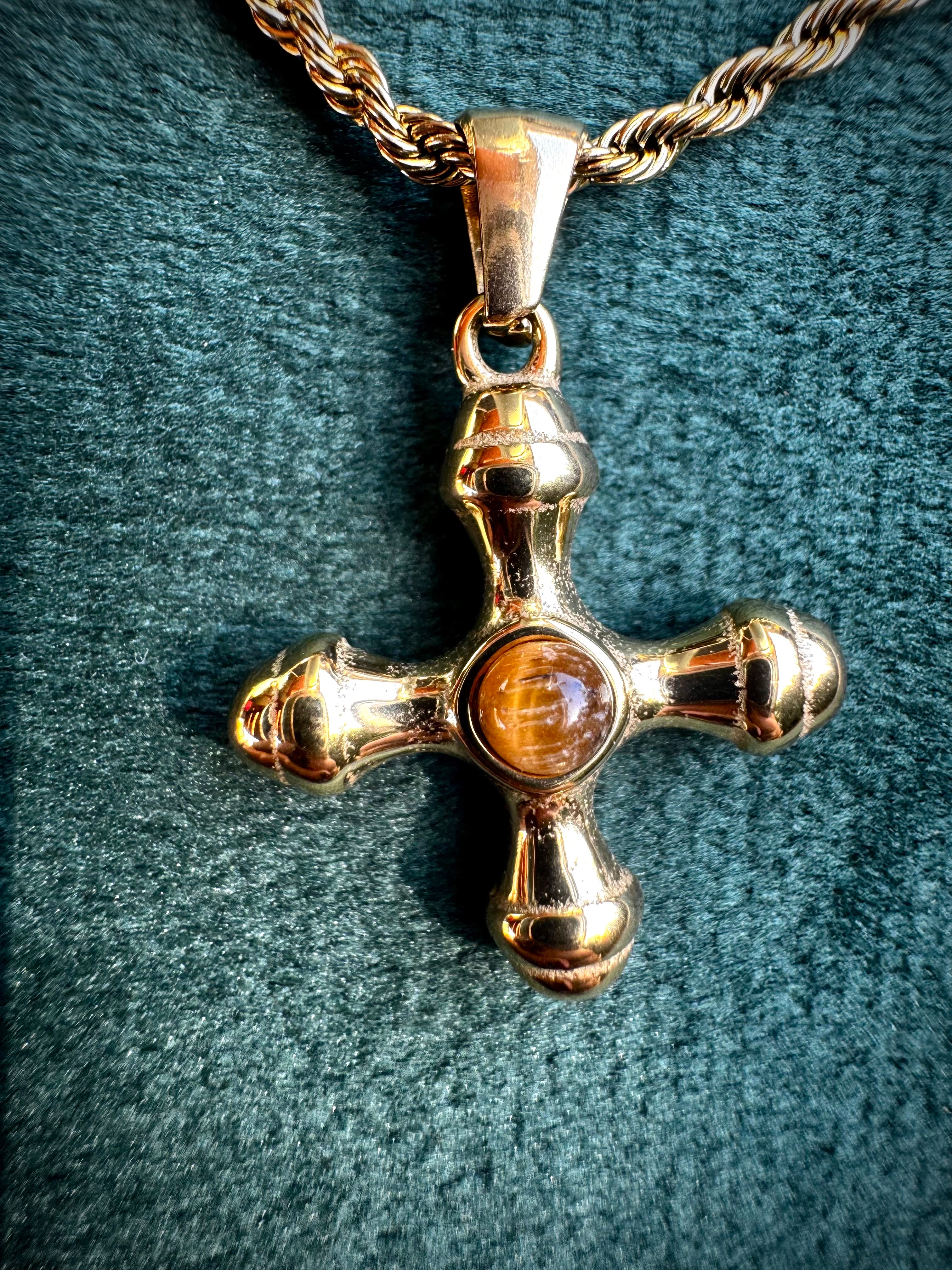 Tigers Eye Cross