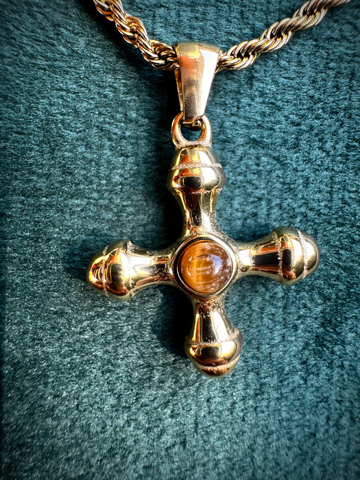 Tigers Eye Cross