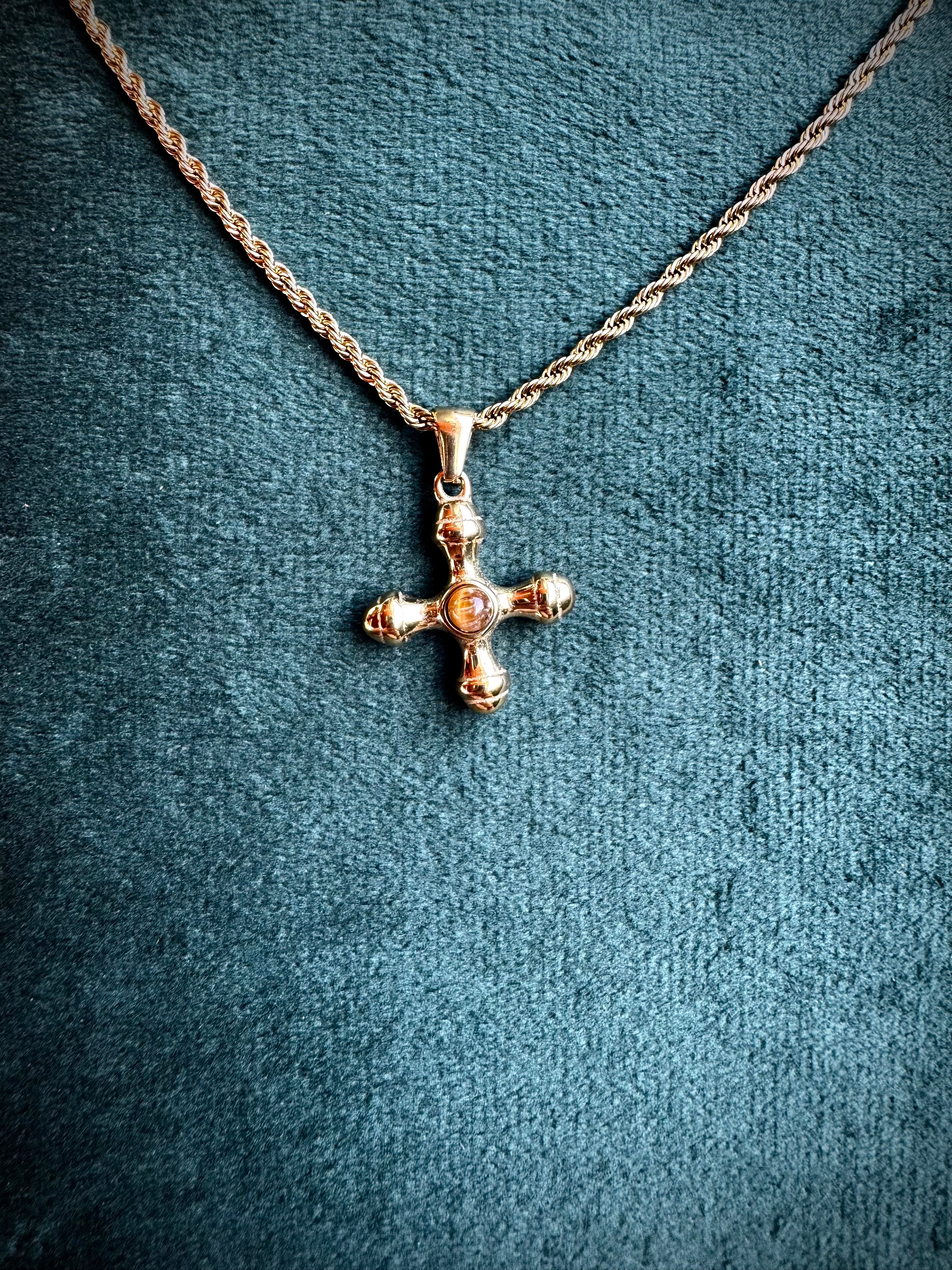 Tigers Eye Cross