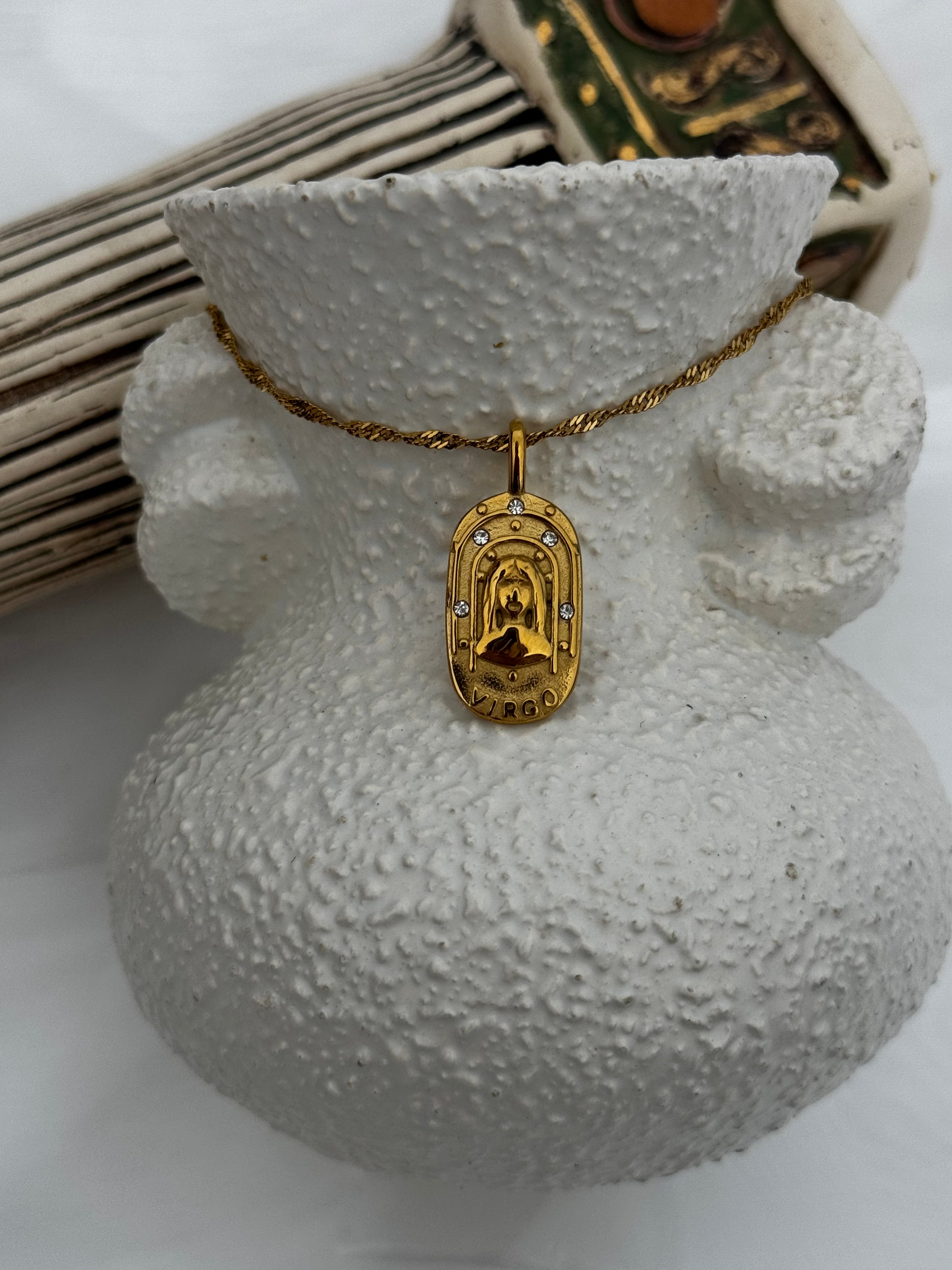 Zodiac Oval Necklaces