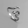 Load image into Gallery viewer, silver twisted snake ring
