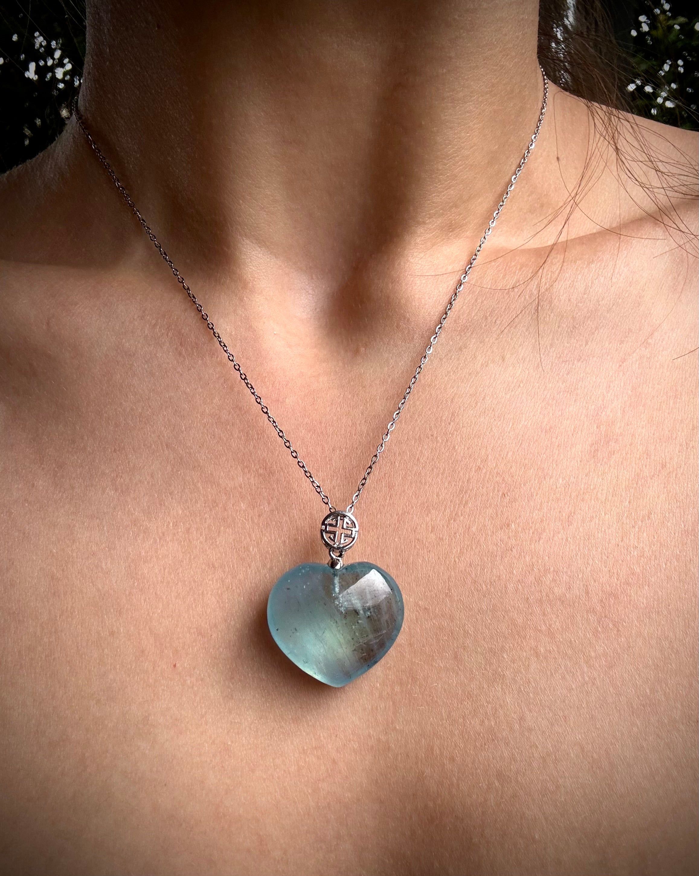 A Grade Aquamarine Hearts