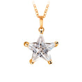 Load image into Gallery viewer, gold plated zircon star pendant and necklace
