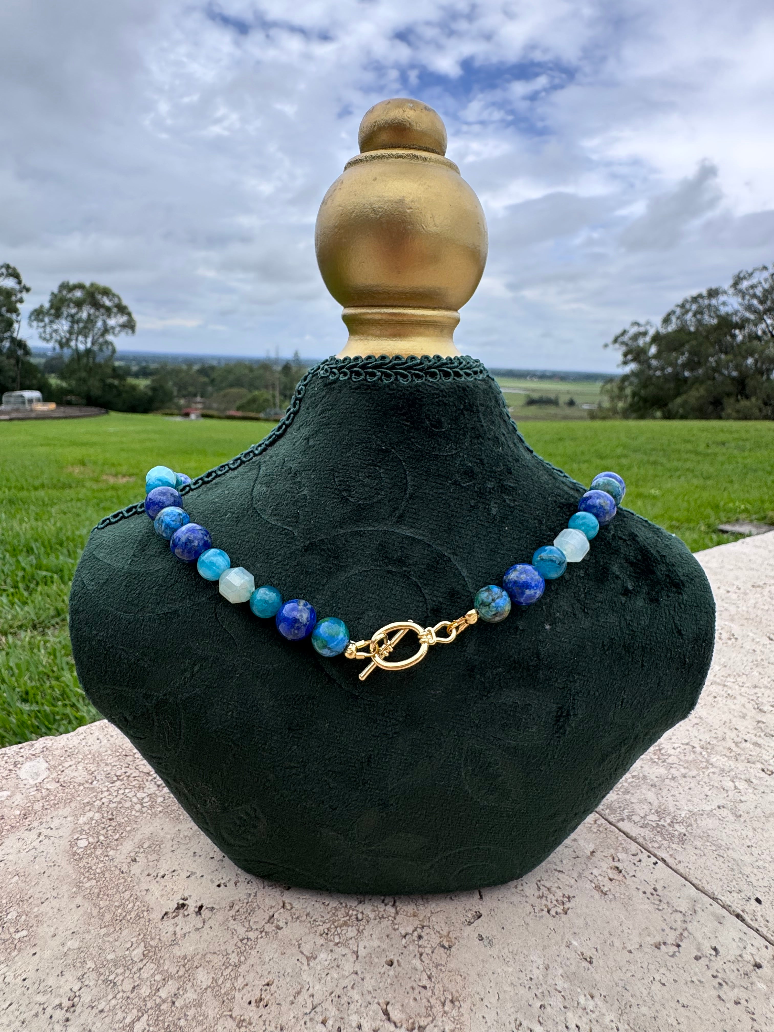 Lapis & Agate Necklace