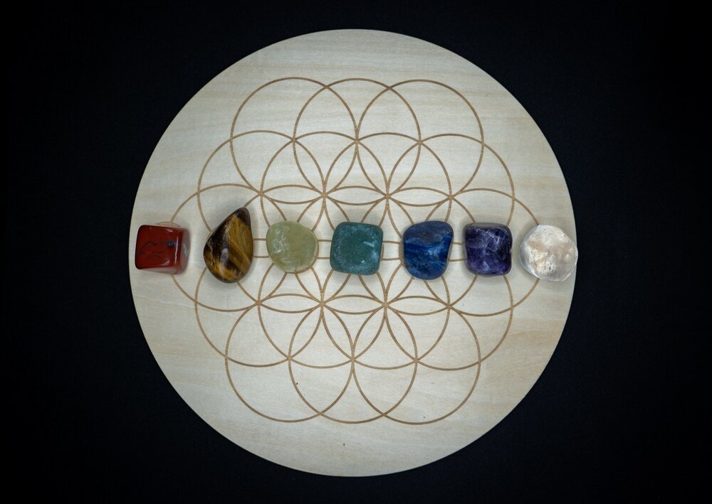 7 chakra crystal set