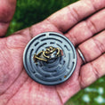 Load image into Gallery viewer, silver with oxidised gold plated froggy hug ring
