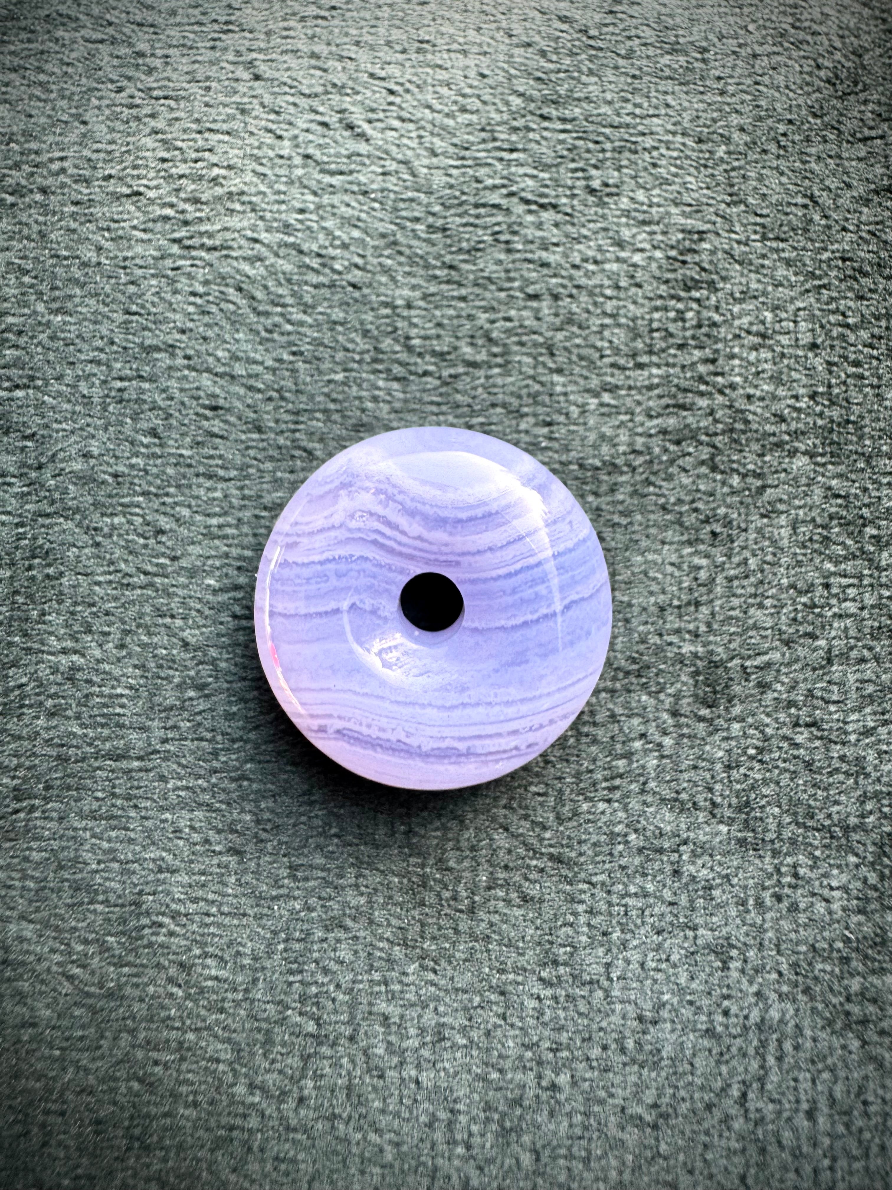 Blue Lace Agate Doughnut