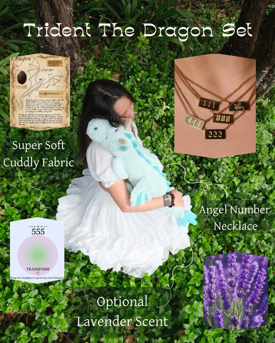 Trident the Dragon + angel number necklace